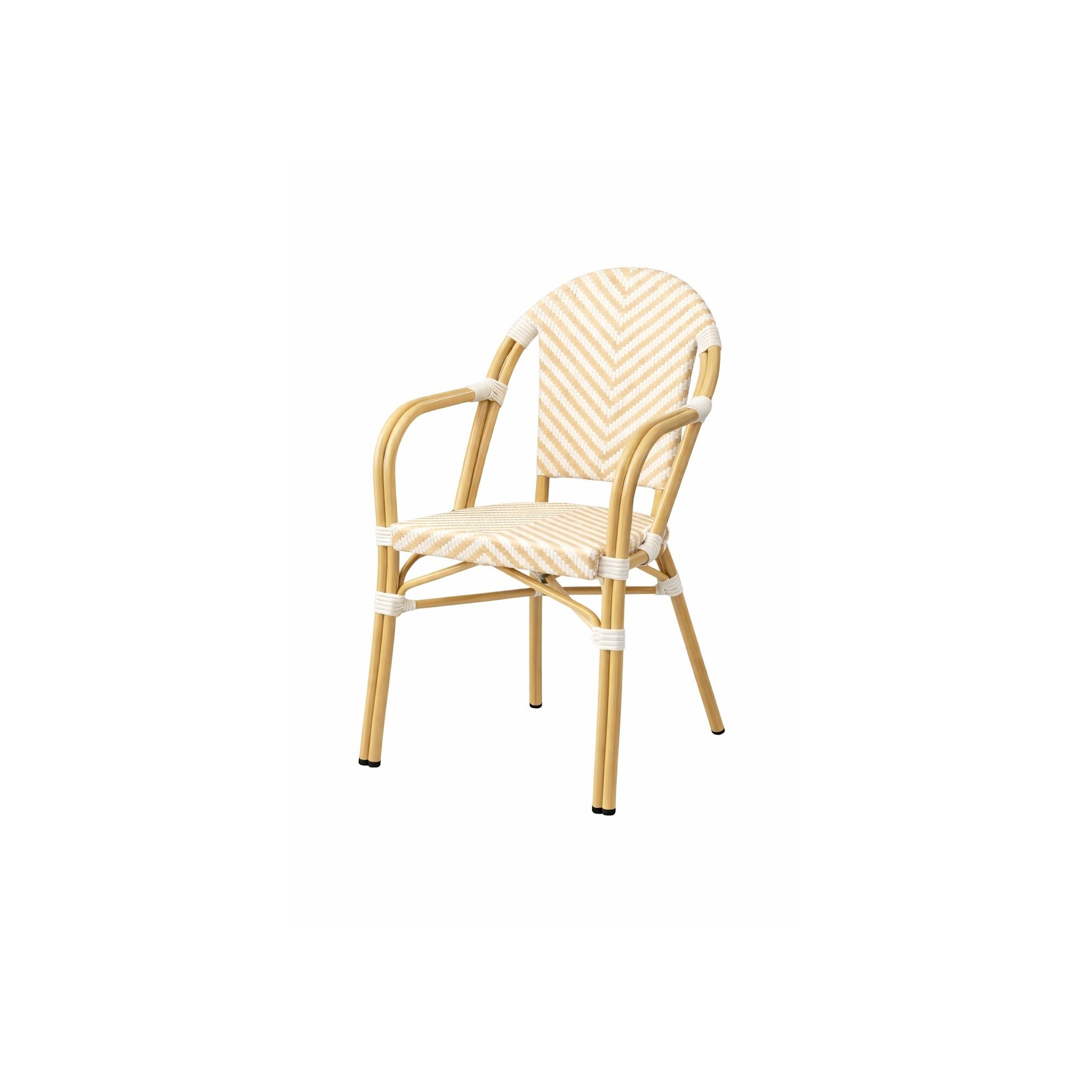 Chaise de jardin avec accoudoirs Montmartre beige Kare Design