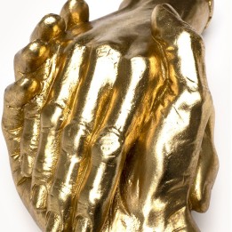 Déco poignée de mains dorée - Kare Design