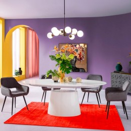 Tapis en viscose rouge - Cosy - Kare Design
