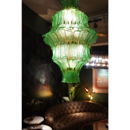 Pendant Lamp Venezia Double green Ø53cm Kare Design