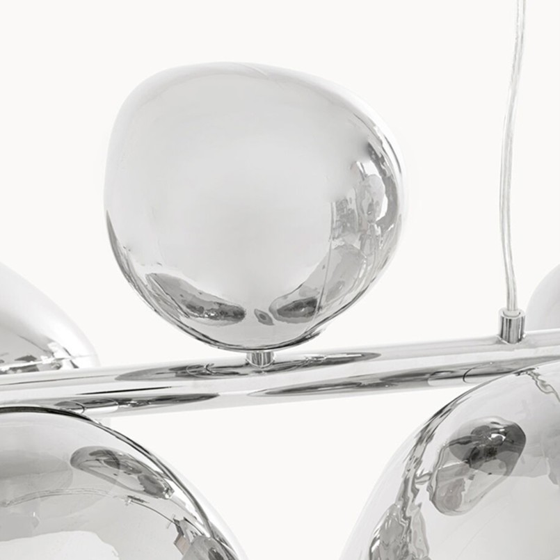 Suspension en acier chromé et verre - Burbuja - Kare Design