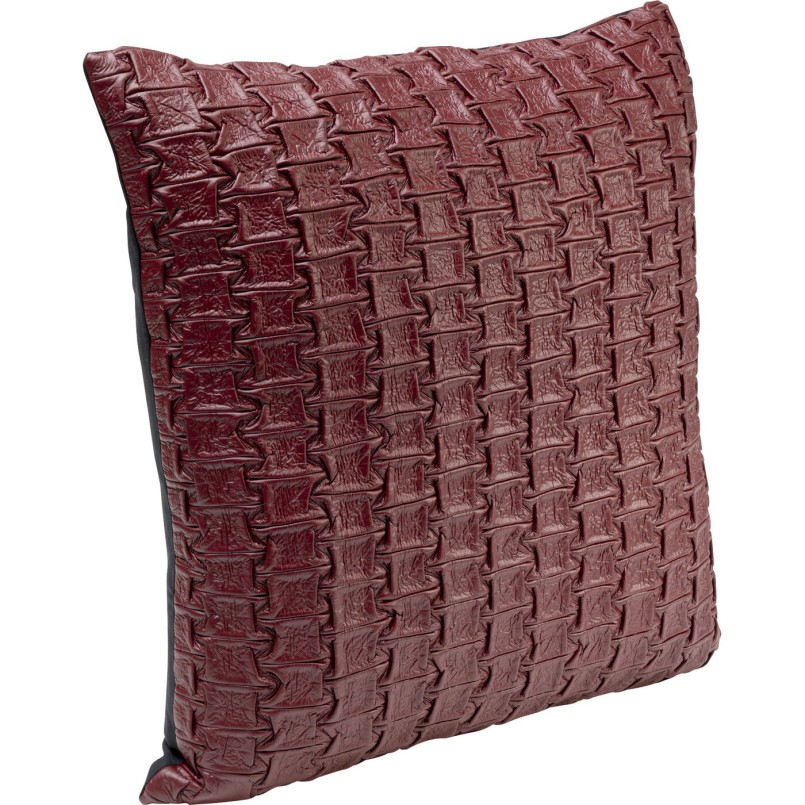 Coussin Posy rouge foncé 45x45cm
