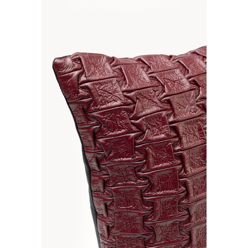 Coussin Posy rouge foncé 45x45cm