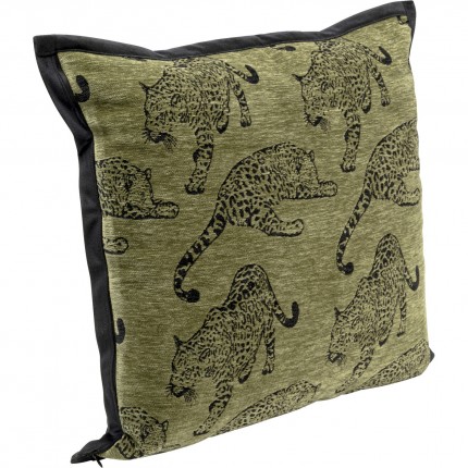 Coussin vert léopards Kare Design