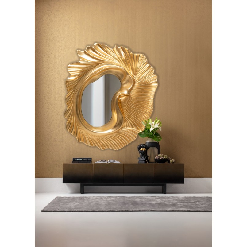 Miroir mural Orecchio or 162x146cm