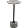 Table d appoint Domero double Noir Ø25cm