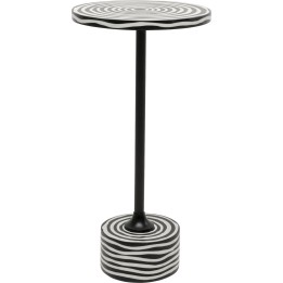 Table d appoint Domero Swirl Noir Ø25cm