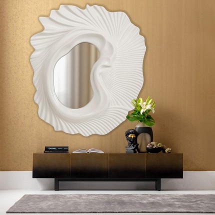 Miroir Orecchio 160x143cm blanc Kare Design