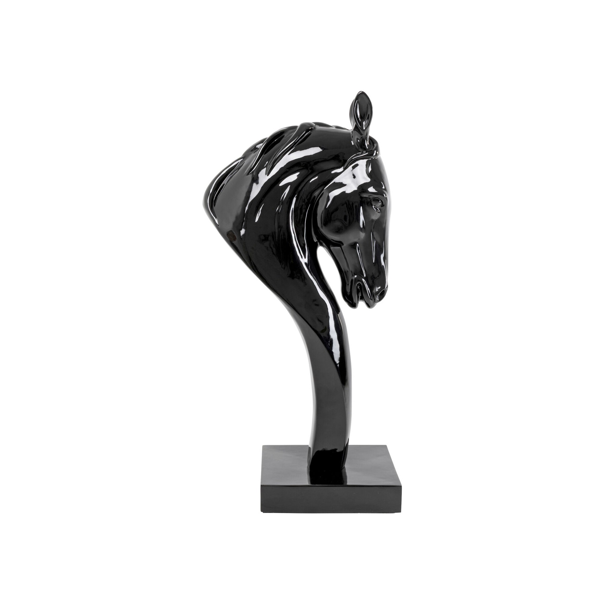 Figurine décorative Horse Head noir 180cm