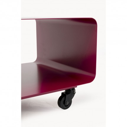 TV board Lounge on wheels purple Kare Design