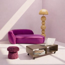 Meuble bas Lounge M Taupe 90x30cm