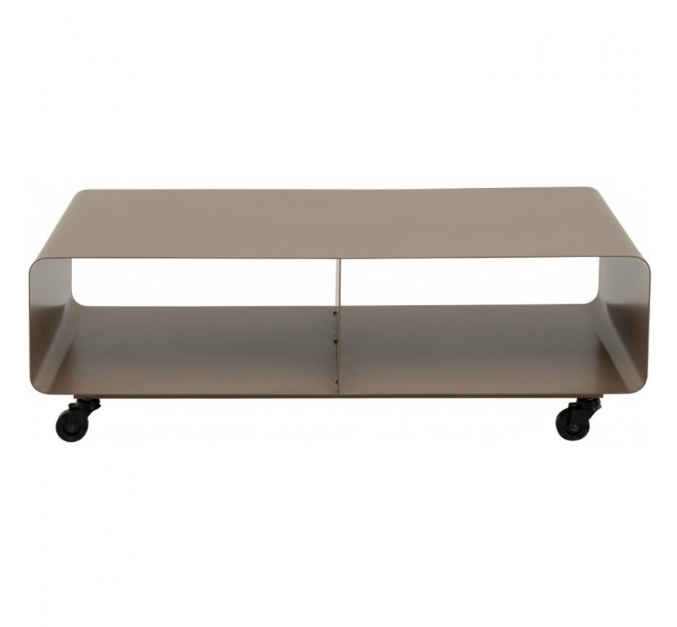 TV board Lounge on wheels taupe Kare Design