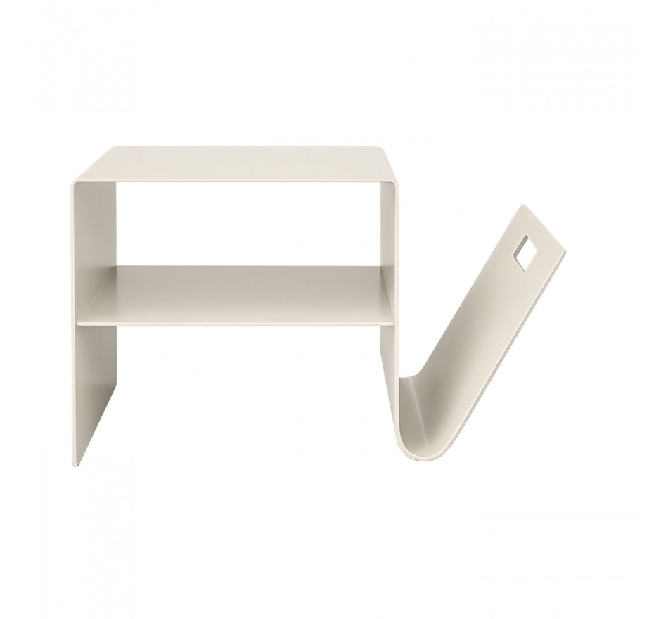 Bijzettafel Lounge News creme Kare Design