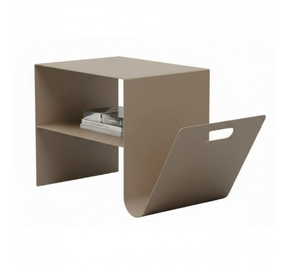 Side Table Lounge News taupe Kare Design