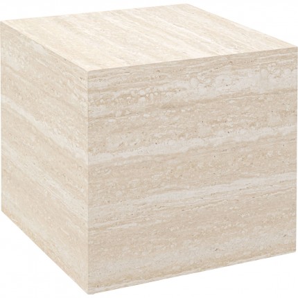 Table d'appoint Travertino 45x45cm Kare Design