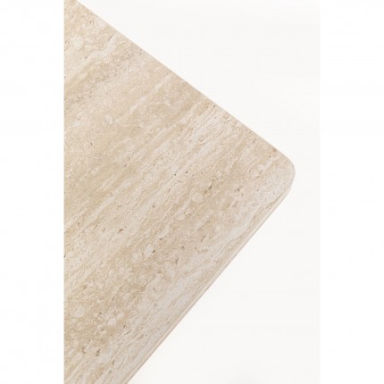 Table d'appoint Travertino 50x50cm Kare Design