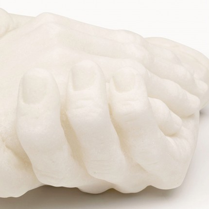 Deco handshake beige 25cm Kare Design