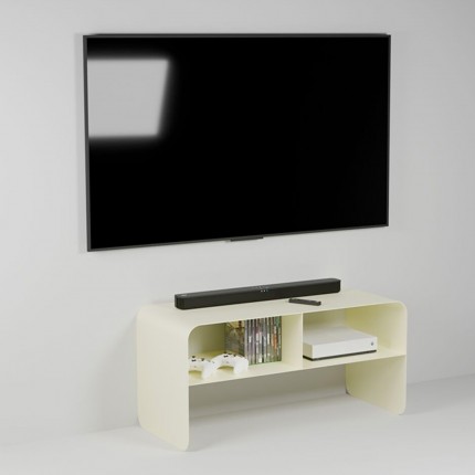 Meuble TV Lounge 90x37cm crème Kare Design