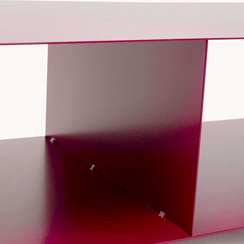 Meuble TV en acier violet à roulettes - Lounge - Kare Design