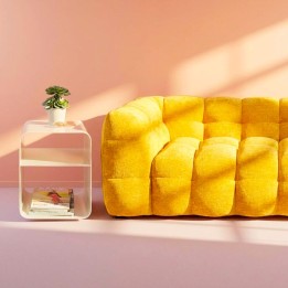 Table d'appoint crème en acier - Lounge - Kare Design