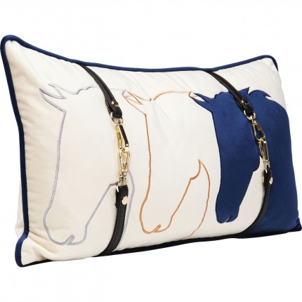 Coussin têtes de chevaux Kare Design