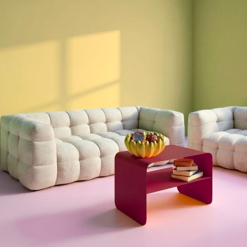 Salontafel Lounge 58x37cm paars Kare Design