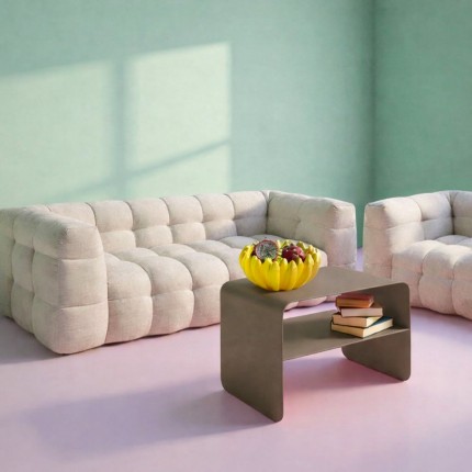 Salontafel Lounge 58x37cm taupe Kare Design