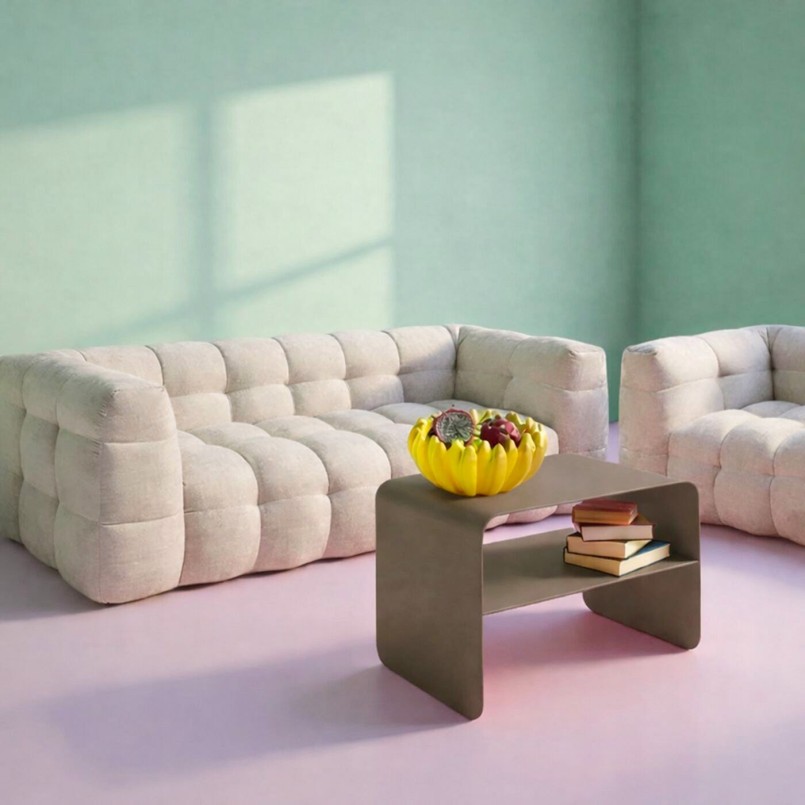 Salontafel Lounge 58x37cm taupe Kare Design
