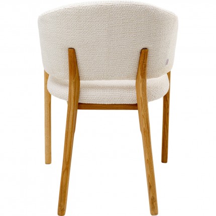 Chaise avec accoudoirs August crème Kare Design