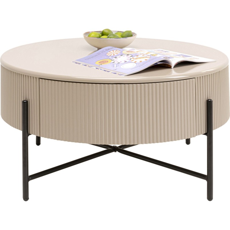 Table basse Riffle Ø80cm