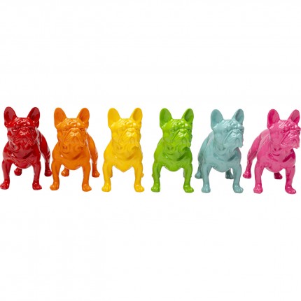 Deco standing dogs multicolored (6/Set) Kare Design
