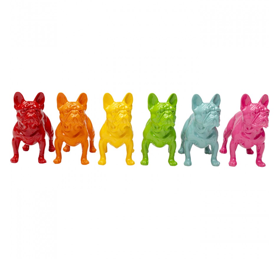 Woonaccessoires staande honden veelkleurig (6/Set) Kare Design