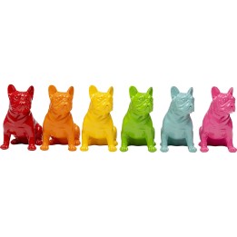 Figurine décorative Perro Sit Colore 9cm assorti