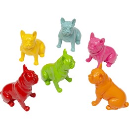 Figurine décorative Perro Sit Colore 9cm assorti