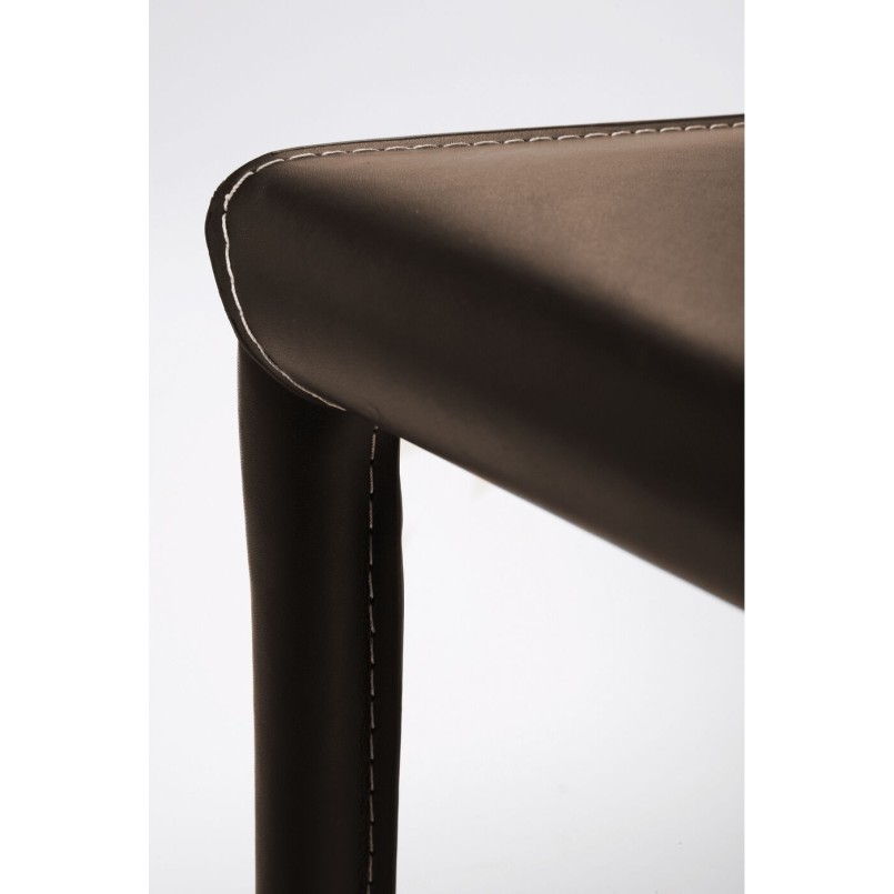 Brown leather chair - Milano - Kare Design