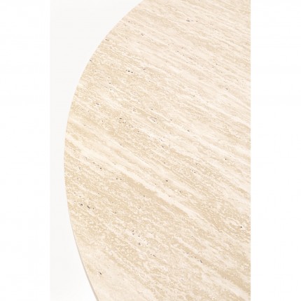 Table Cono Travertino 120cm chêne Kare Design