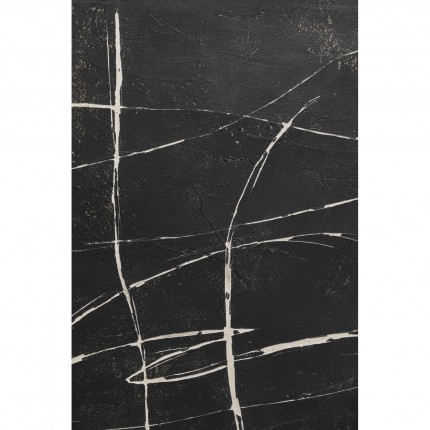 Canvas Picture 120x120cm black Kare Design