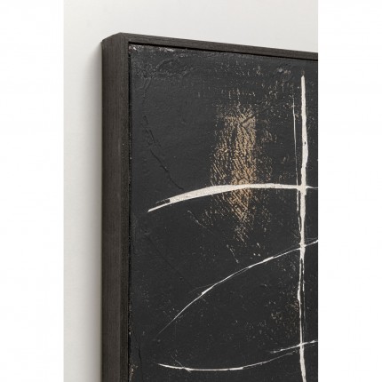 Tableau Sketch 120x120cm noir Kare Design
