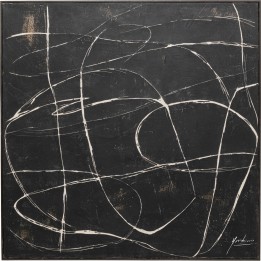 Tableau sur toile Sketch noir 120x120cm