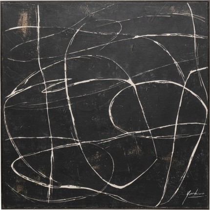 Canvas Picture 120x120cm black Kare Design