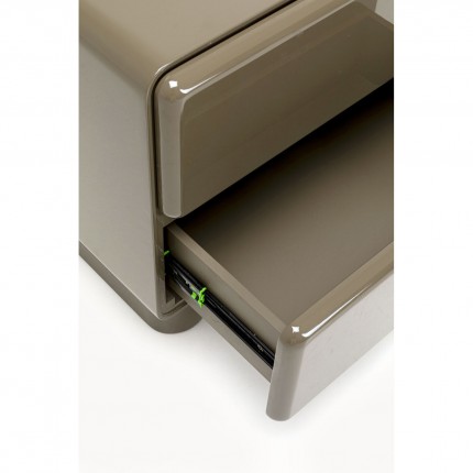 Nachtkastje Eliano 2 lades khaki Kare Design