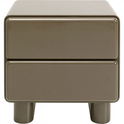 Chevet Eliano 2 tiroirs kaki Kare Design