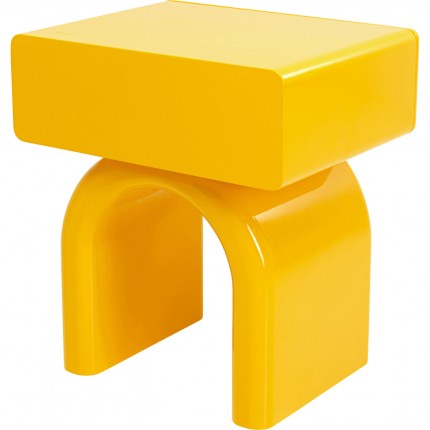 Nachtkastje Eliano 1 lade geel Kare Design