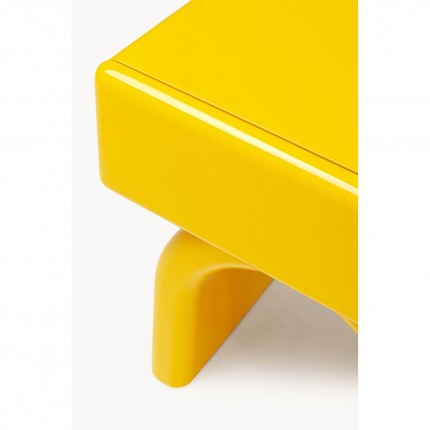 Nightstand Eliano 1 drawer yellow Kare Design