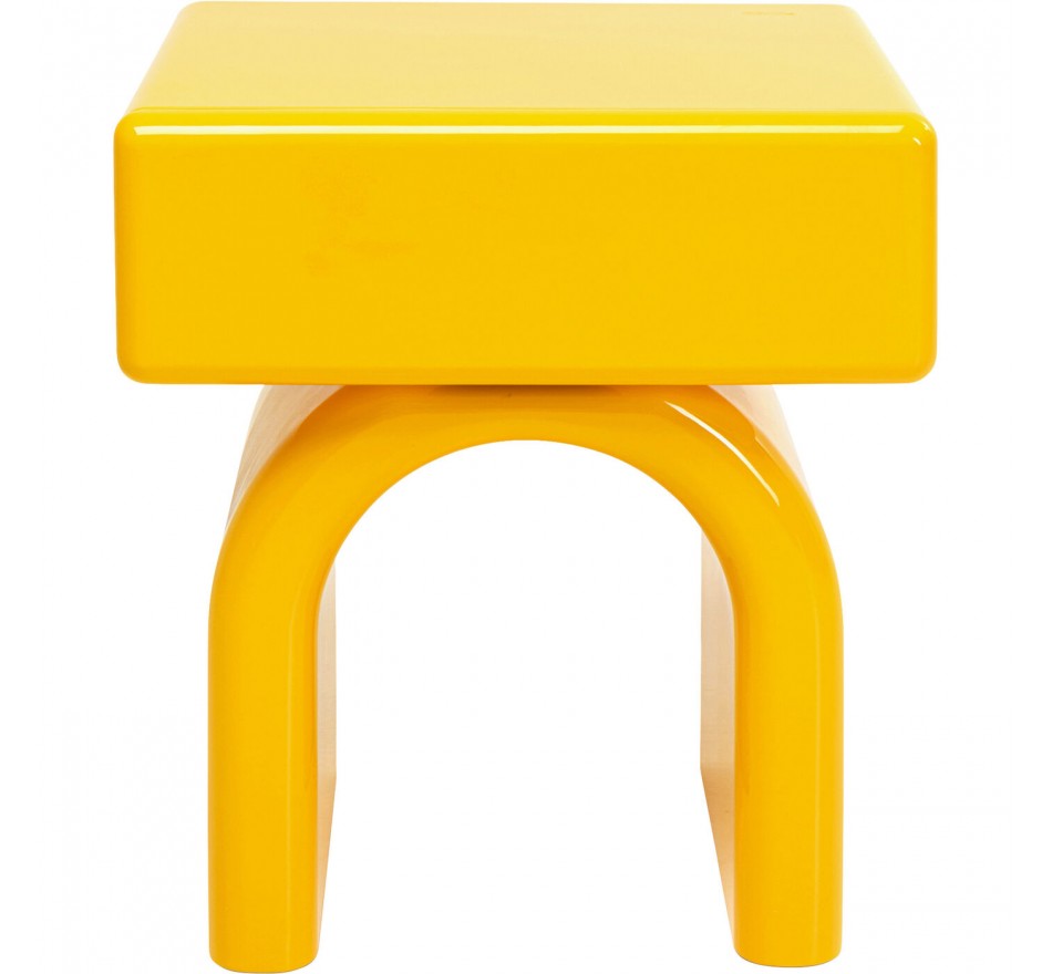 Nachtkastje Eliano 1 lade geel Kare Design