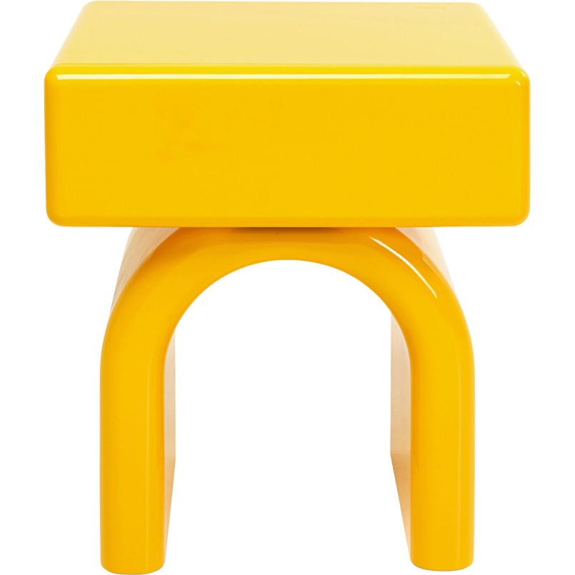 Petite commode Eliano jaune 57x50cm
