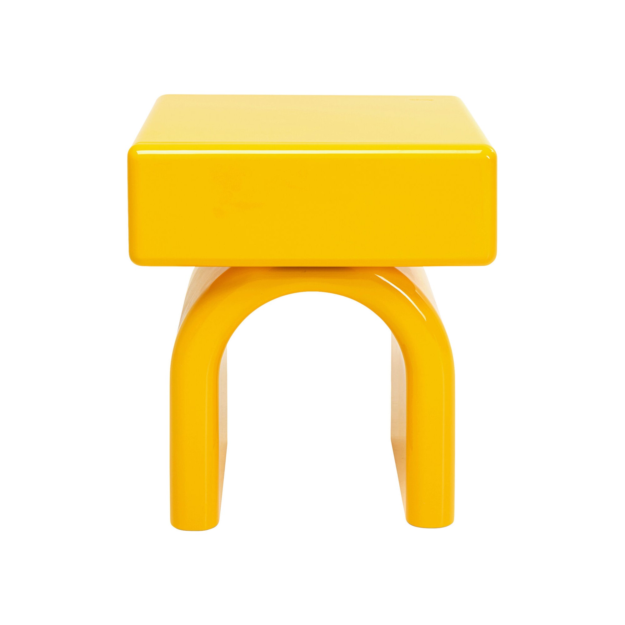 Petite commode Eliano jaune 57x50cm