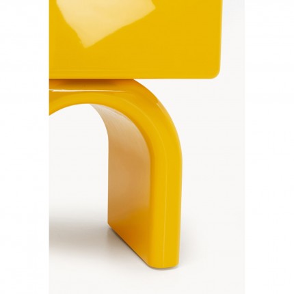 Nachtkastje Eliano 1 lade geel Kare Design