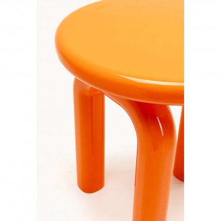 Bijzettafel Eliano Ø50cm oranje Kare Design