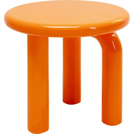 Bijzettafel Eliano Ø50cm oranje Kare Design